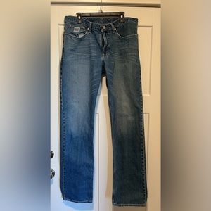 Mens Cinch White Label Mid Rise Relaxed Straight Leg Jeans Pants 36x38 Stone